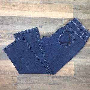 LANE BRYANT Straight Dark Wash Tighter Tummy Sz 20